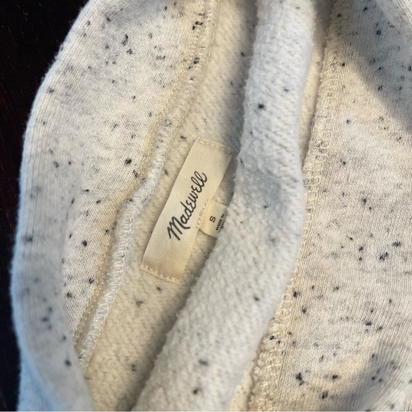 Madewell Donegal Funnel-neck Side Button Sweatshirt- Size Small - Picture 7 of 16